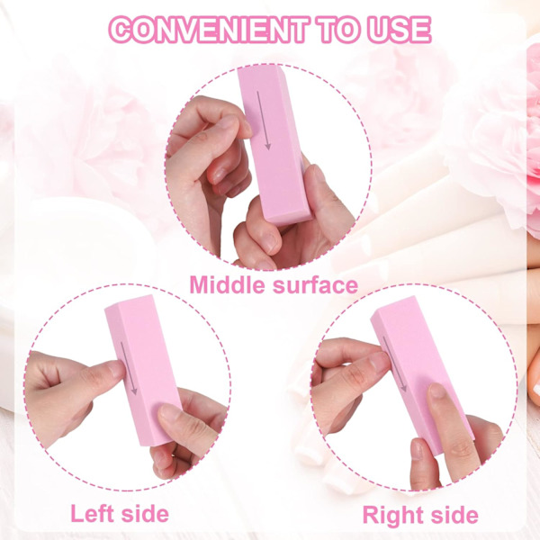 10 st Nagelbufferblock, Professionell 120 Grit Nagelslippblock
