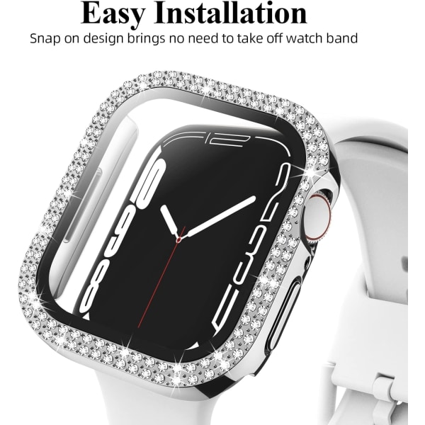 Bling etui kompatibelt for Apple Watch Series 6 5 4 se 40mm med