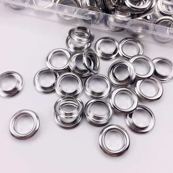 Grommet-silmukkapakkaus, 100 sarjaa silmukoita 12 mm, Pressuhuovan korjaus