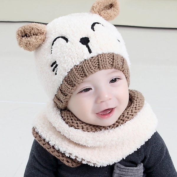 Barnens vinterbeanie, Toddler Beanie Set med 1 stycke Beanie