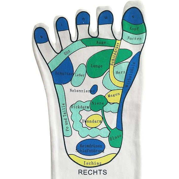 Reflekszonesoks, 1 par - Enkel refleksologi til hjemmet, reflekszoner