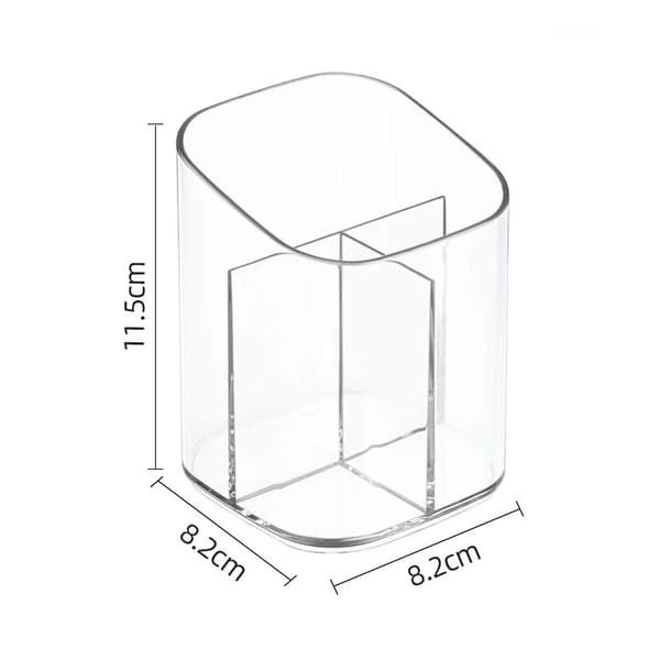 ##/Akryl sminkborste kosmetisk förvaringslåda transparent##/