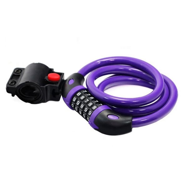 ##/1.2mx12mm, Pyörän lukko korkea turvallisuus 5 numeroa säädettävä yhdistelmä##/