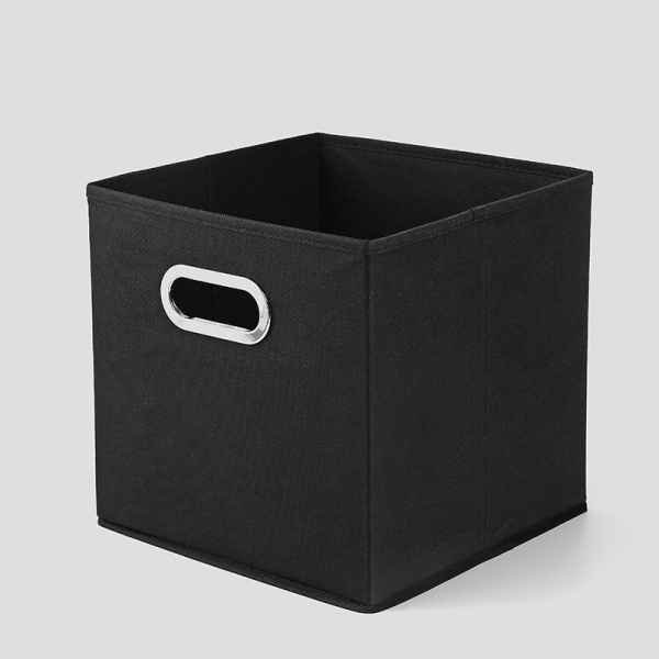 Basics Sæt med 1 Kollapsible Opbevaringskuber i stof med Oval Gromm