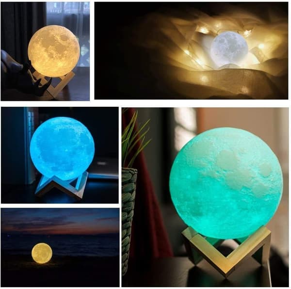 Månelampe 2023 Opgradering med Timing 3D Print Måne Natlampe 1