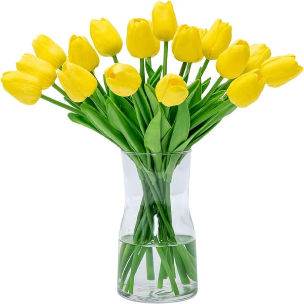 20 stk Real Touch Latex Kunstige Tulipaner Blomster Kunstige Tulipaner Flo