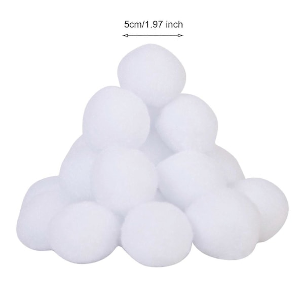 20/50 kpl Tekolumipalloja Talviloman Koriste Realistinen Lumipallo Lahja Lapsille Sisä- ja Ulkotiloihin Kotiin Toimistoon Asuntolan Sisustukseen 20PCS