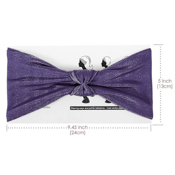 Dame Hårbånd, Multifunktionelt Hårbånd Hårbånd Hårbånd Multi-styl Purple