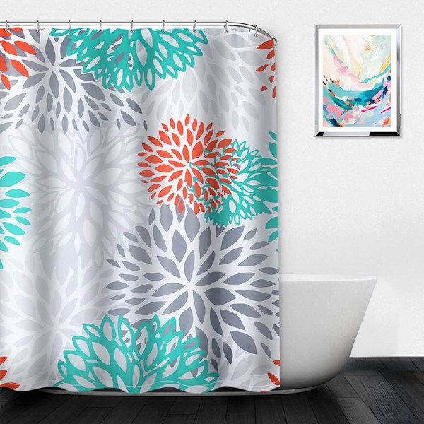 Dusjforheng Vanntett Polyester Stoff Dusjforheng 150x150cm 1 stk