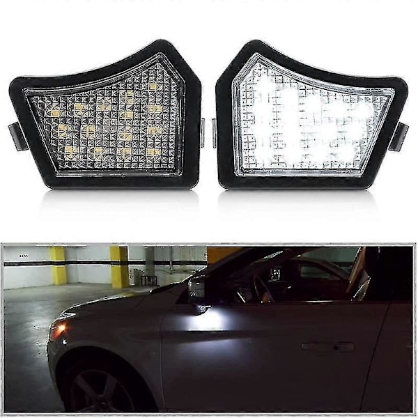 2 st LED-lampor under sidospegel, markbelysning för C30 C70 S40 S60 S80 V40 V50 V60 V70 XC70 XC90 31217838
