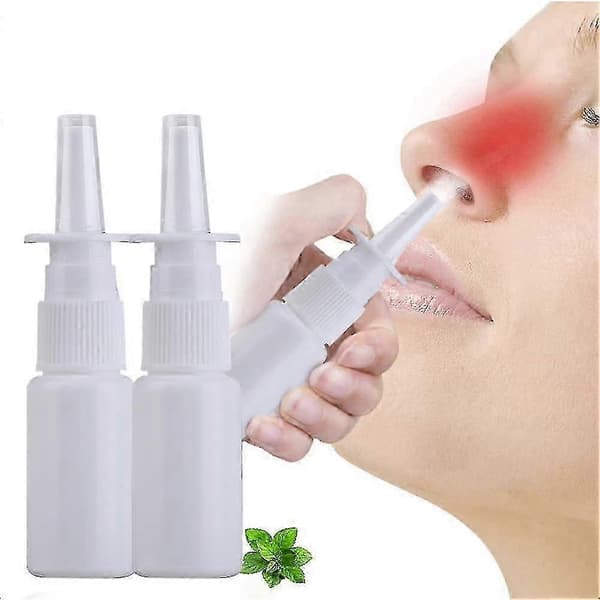 20-pack 30 ml vita tomma återfyllningsbara nässprayflaskor dimma näsa nässpruta flaska dimsprutor atomizers sminkvattenbehållare