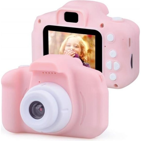 Barne PR Digitalkamera Videokamera 1300w px IPS rosa