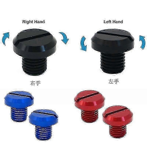 Qx 2 stk M10x1.25 Cnc Speilhulls Plugg Skrue For Z125 Z650 Z800 Z1000 Z900 Z900rs 125 / 390 1050 1090 1290 1290 Fz1 Z250 Z300