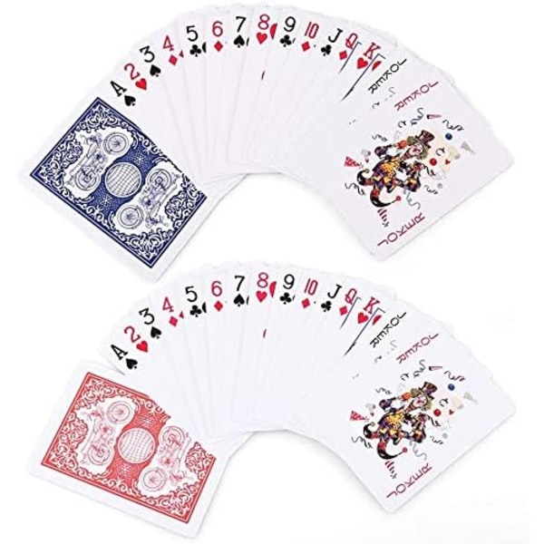 12 kortspil kortspil 54 standard indeks poker spillekort 6 blå