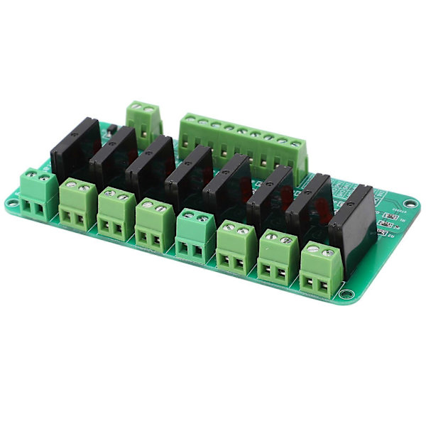 Relémodul 8-kanals Solid State Elektronisk Komponent med Motstandssikring DC 5V Inngang