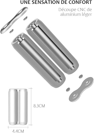 Bärbar Fidget-leksak för vuxna (silver), handrulle, Fidget Roller