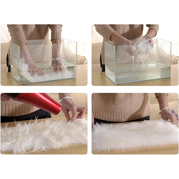 (Vit * 1 styck) Soffa kuddfodral, ultra mjuk plysch kuddfodral