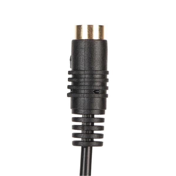 4-pinners video hun til 90 graders RCA hannkabel Plug and Play Mini DIN 4-pinners til RCA-kabel komposittvideoadapterkabel for PC TV