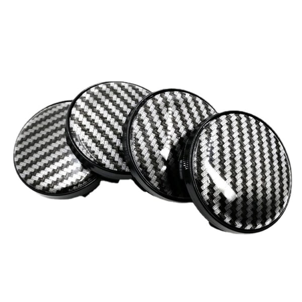 4 st svarta 60 mm dia 5 clips däcknavslock navkapsel