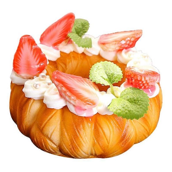 Donutmodell Interessant Slitesterk Lettvekts Simulering Fruktkake Donut Matmodell for Hjemmet A