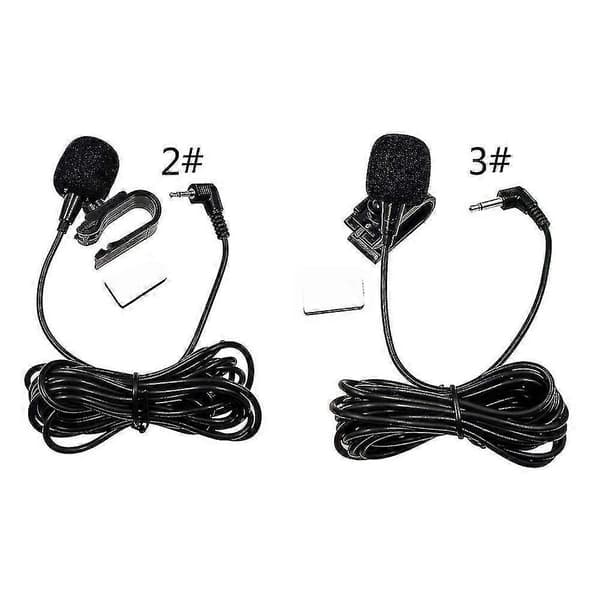Bil Audio Mikrofon 2.5mm/3.5mm Klemme Jack Plugg Mikrofon Stereo Kablet Ekstern Mikrofon