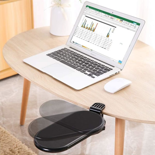 ##/Ergonomiskt skrivbordsfäste för musplattform, utbyggbar, fästbar armbågsstöd##/