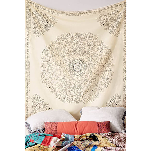 150x130cm, Tapestry retro enkel mandala hängande tyg