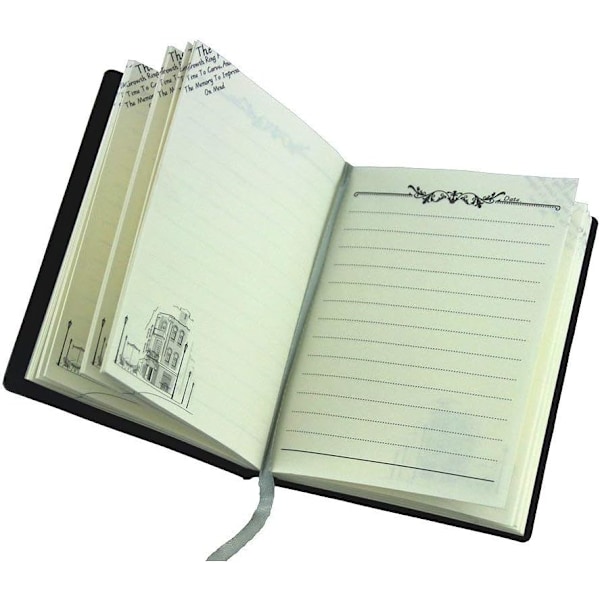 Lille Vintage Læder Notesbog A6, Hardcover Journal Dagbog Lomme