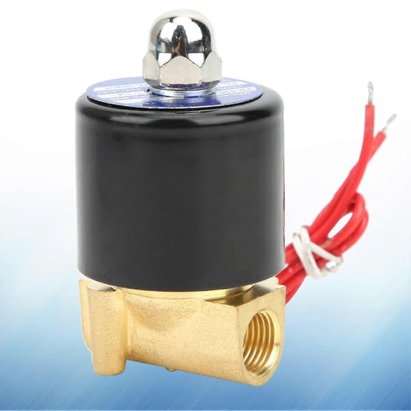 G1/4in Messingventil Vandtryk Mekanisk Normalt Lukket Direktevirkende 2W?025?08AC220V