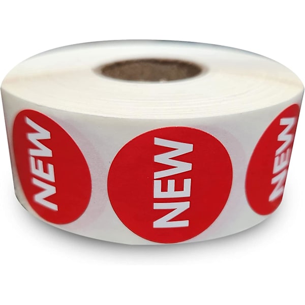 1000 Klistremerker/Rull \"Ny\" Permanent 1 Tomme Etikettklistremerke