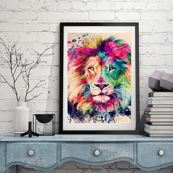 Lion 5D Diamantmaleri Kit (30x40cm), Tilpasset Dyr til Børn
