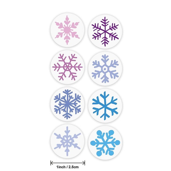 Snefnug Glædelig Jul Stickers Slikpose Konvolutter Forseglings Etiket Sticker Julegaver Æske Dekorationer qy724-100stk