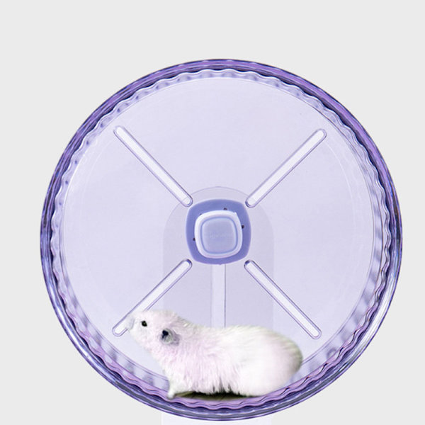 Lilla Hamster Løbehjul med Akryl Stativ, Løbehjul