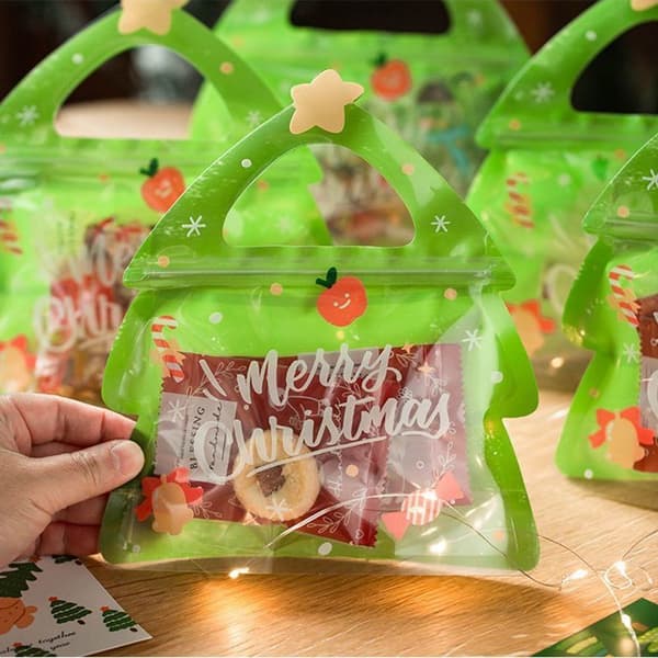 ##/4-pack Julgodis, Kakor & Snacks Förpackningar, 18.5x7x21cm##/