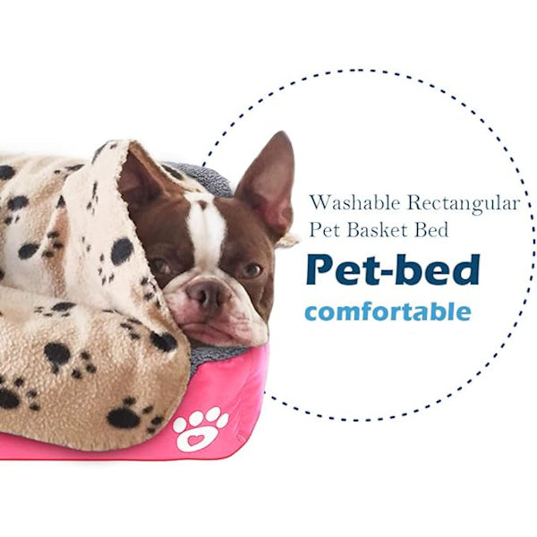 ##/(Pink)Powerking Hundekøje Vandafvisende Dyremadras og Sovepude til Katte og Små Hundehvalpe Blød og Vaskbar##/