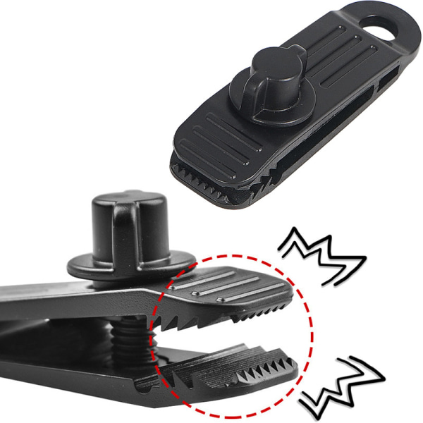 ##/12 Pcs Black Tarpaulin Clips Locking Grip Crocodile Mouth Clip Tent Accessories Awning Clamp for Tents Tarpaulin Boat Cover Pool Cover Car Cover##/