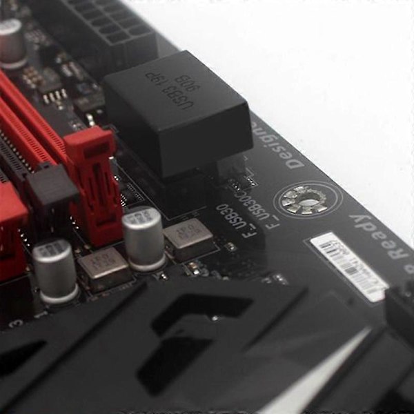 Emolevyn USB-muunnin Helppo asennus Häviötön tiedonsiirto ABS USB3.0 19/20 Pin 90 asteen adapteri tietokoneelle A
