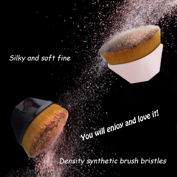 3 stk. Foundation Brush Blomsterformet Base Makeup Brush, For Ble