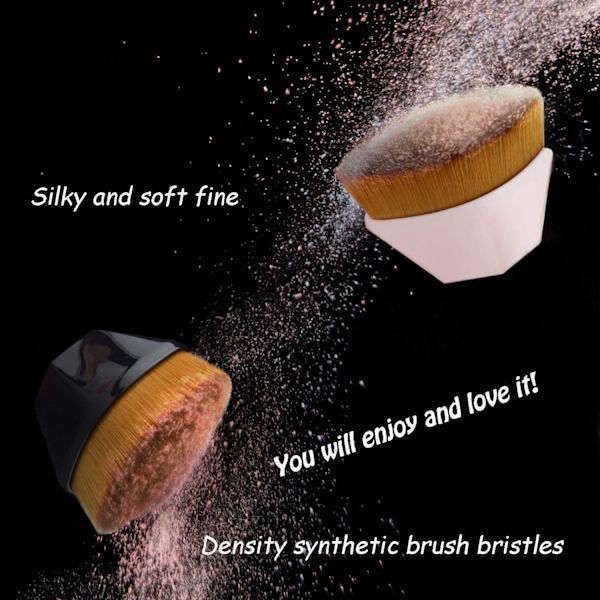 3 stk. Foundation Brush Petal Formet Base Makeup Brush, Til Ble