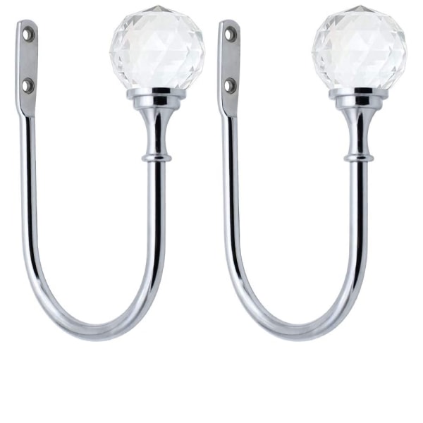 2 Gardinbinder Krystal Gardin Kroge Metal U Bold Gardin Ti