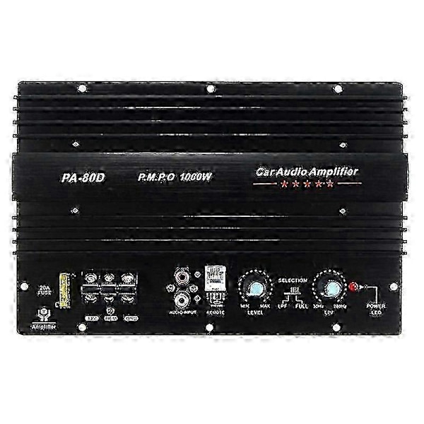 12V 1000W Bil Audio Forstærker Board Kraftig Subwoofer Bas Forstærker PA-80D