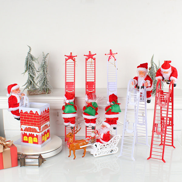 ##/Elektrisk tomte leksak, skorstensklättrare, julklapp##/