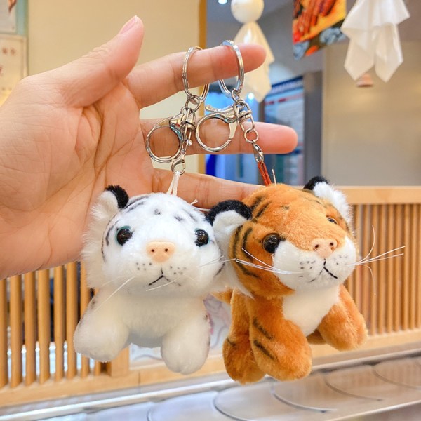 Baby Tiger vedhæng Zodiac Tiger nøglering Dukke Plys legetøjstasker
