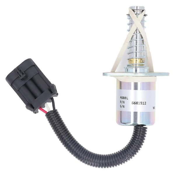 12V Bremse Solenoidventil Spole 6681512 Drivstoff Stopp Solenoidventil for Bobcat Skid Steer S150 S160 S185