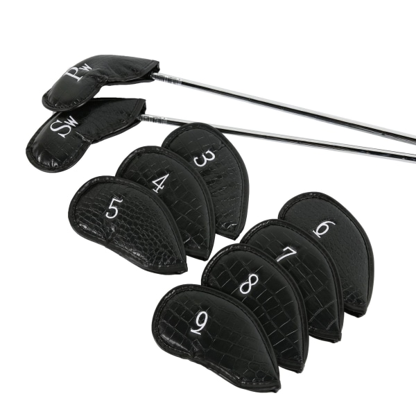 #12 stk Syntetisk læder golfkøllehoved jernbetræk MT/PU#