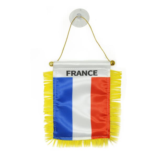 Frankrig vimpel 15x10cm - Mini fransk flag 10 x 15 cm specialbil - Banner