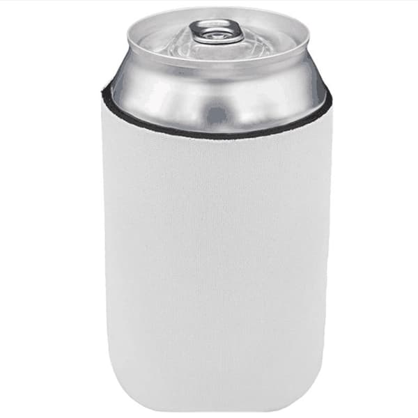 Pakke med 13 isolerte drikkebokskjølere for forfriskninger, tilpassbare drikkeboksdeksler 355 ml, hvit