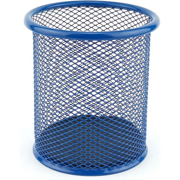 Sininen metallikynälaatikko - pyöreä metallikynäpidike