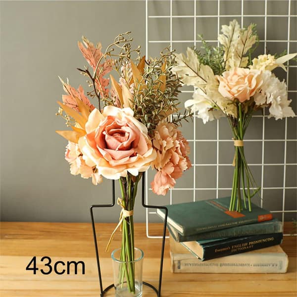 Kunstig Blomst Falsk Blomst Buket Falske Blomster til Bryllup B