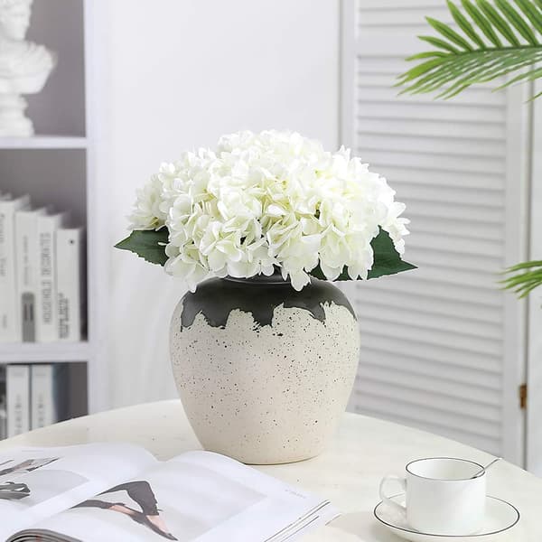 5 stk Enkelt Lange Silke Stilk 6,3 Tommer Hode Hortensia Buketter for